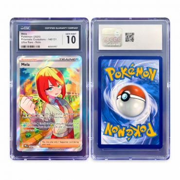 2025 Pokémon Prismatic Evolutions – Mela 140/131 Ultra Rare Holo | CGC GEM Mint 10