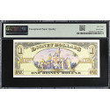 PMG 64 EPQ 2005 Disney Dollar Dumbo $1 – 50th Anniversary Sleeping Beauty’s Castle Disney World Note - DIS94
