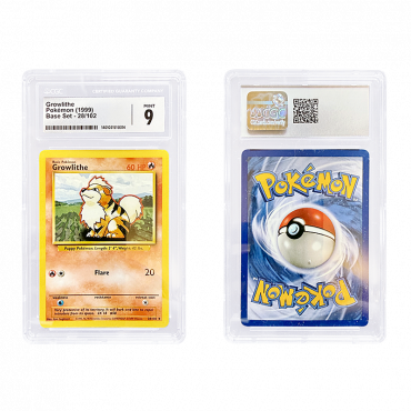 1999 Pokémon Base Set Growlithe 28/102 - CGC Graded Mint 9