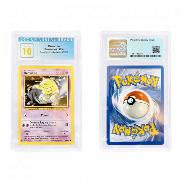 1999 Pokémon Base Set Drowzee 49/102 - CGC Graded Pristine 10