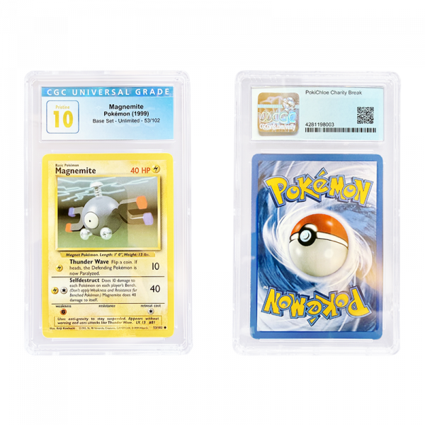 1999 Pokémon Base Set Magnemite 53/102 - CGC Graded Pristine 10
